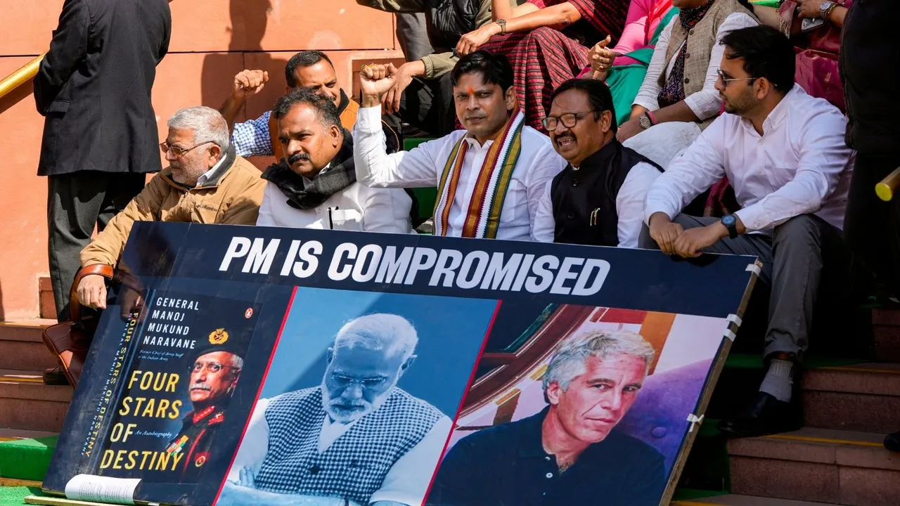 PM is Compromised Congress Protest