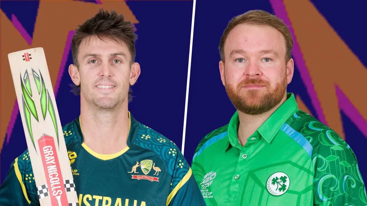 Australia vs Ireland Mitchell Marsh Paul Stirling