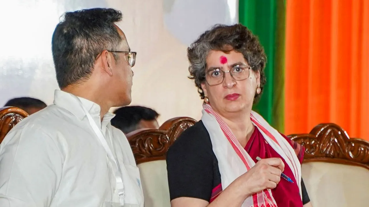 Priyanka Gandhi Gaurav Gogoi Assam Congress
