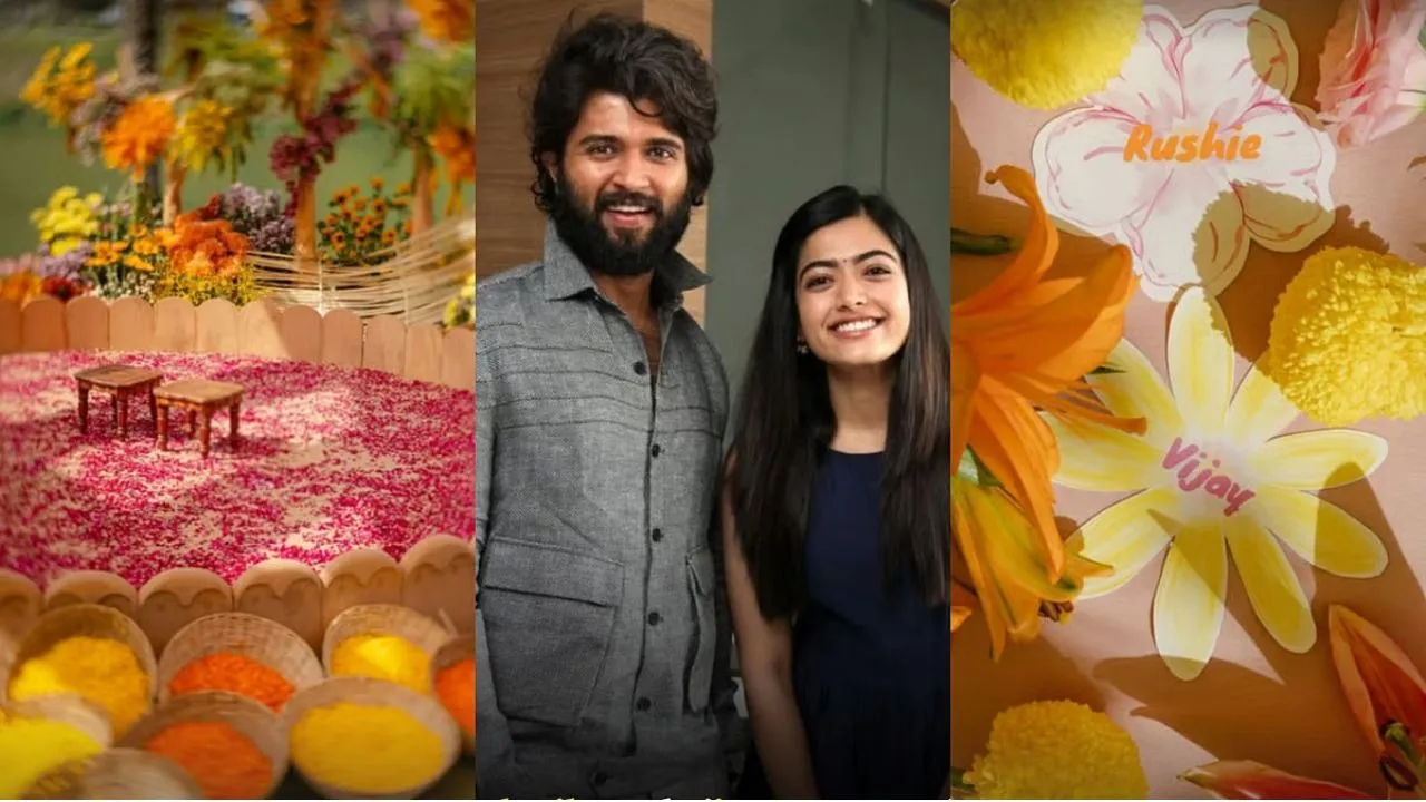 Vijay Deverakonda Rashmika Mandanna Haldi