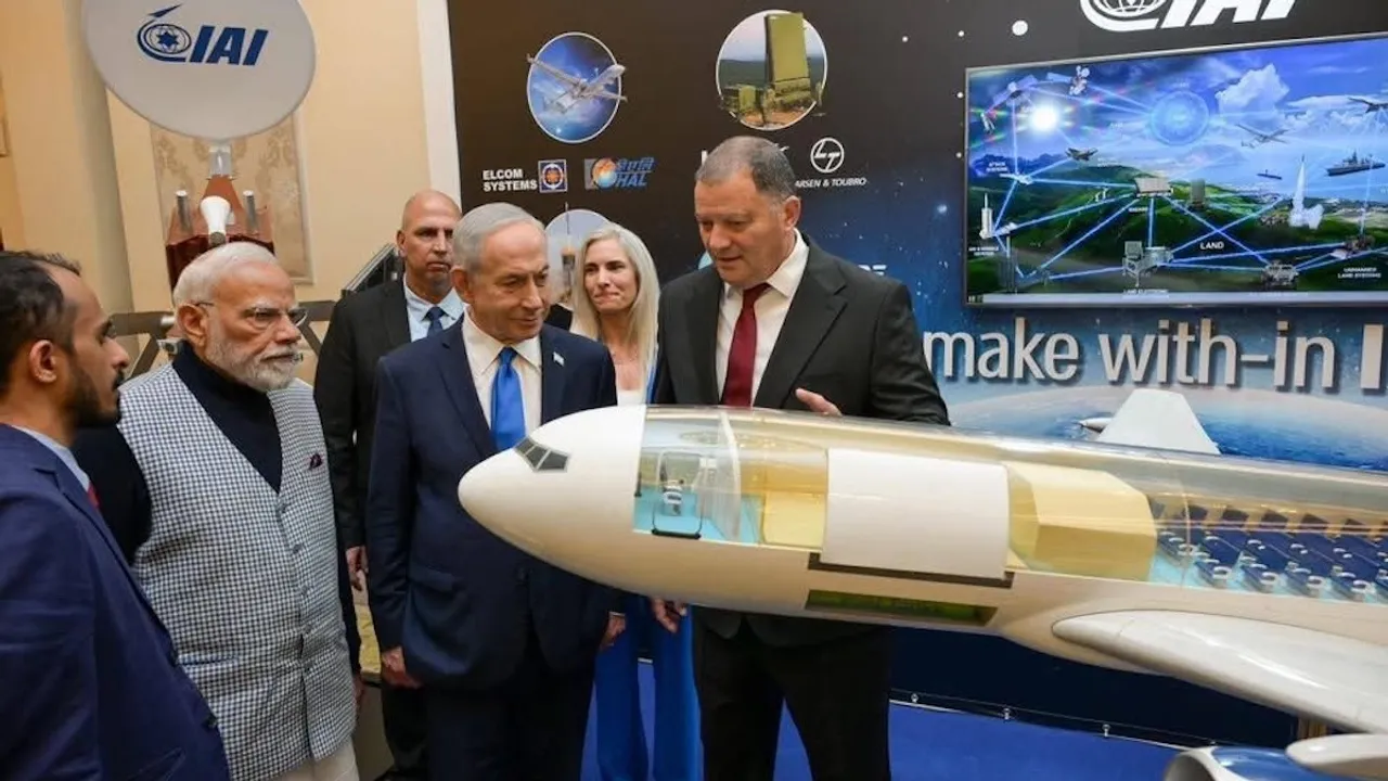 modi israel exhibition