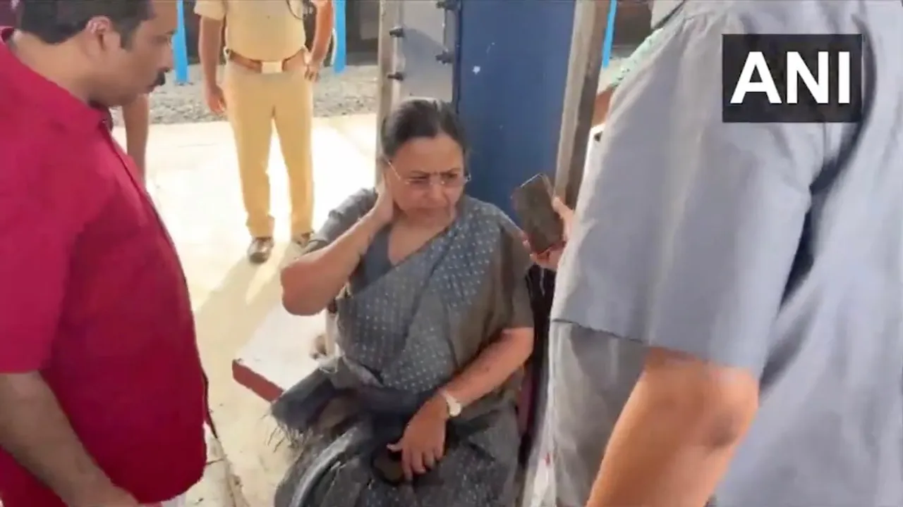 Veena George injured