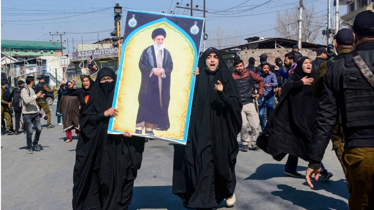 Khamenei Death Protests in Srinagar