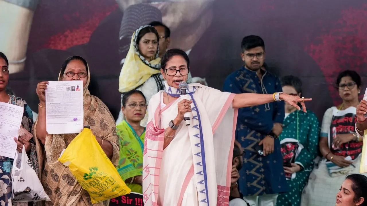 Mamata Banerjee Bengal SIR Protest