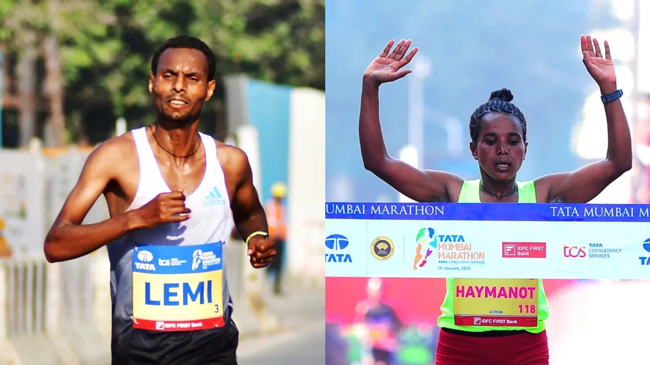 Hayle Lemi Berhanu Anchialem Haymanot Mumbai Marathon