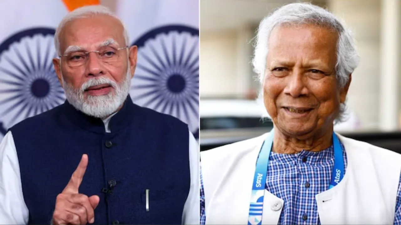 Narendra Modi and Muhammad Yunus