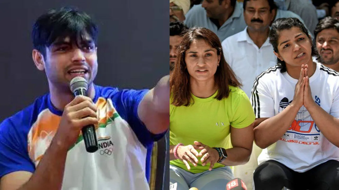neeraj chopra Wrestlers Protest