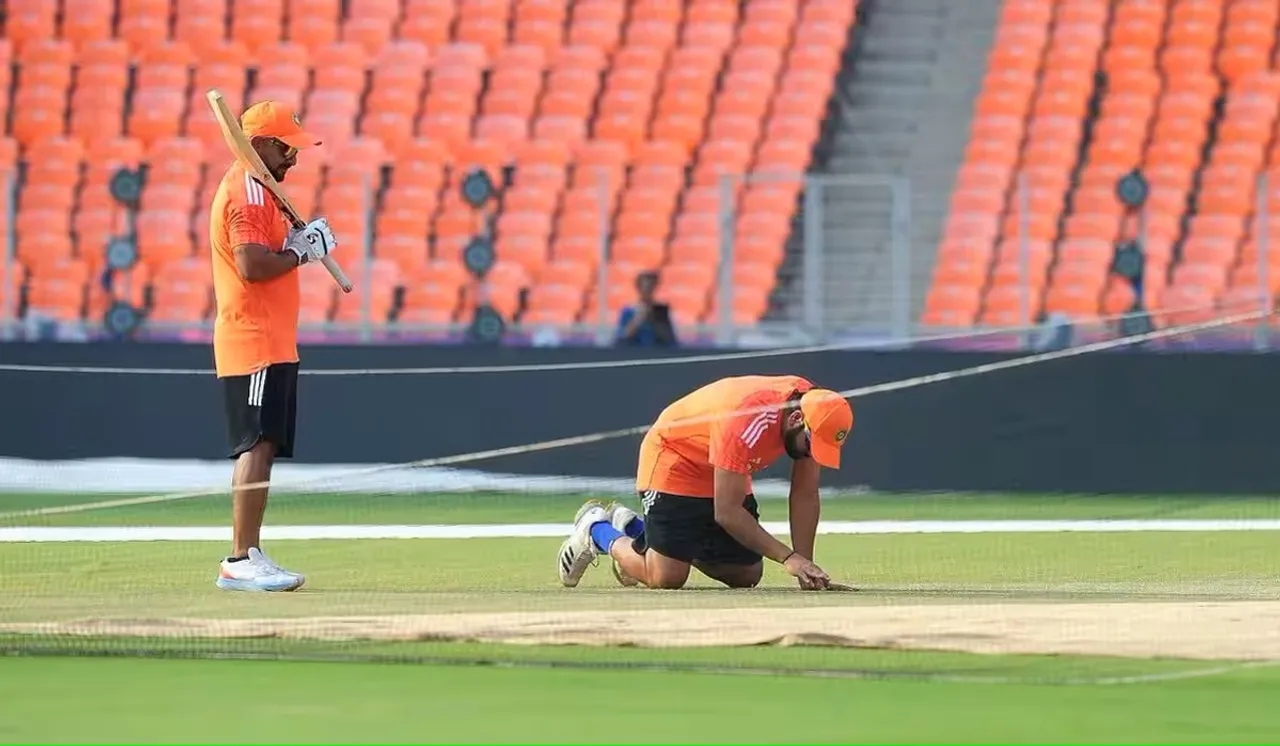 Ahmedabad pitch Rohit Sharma