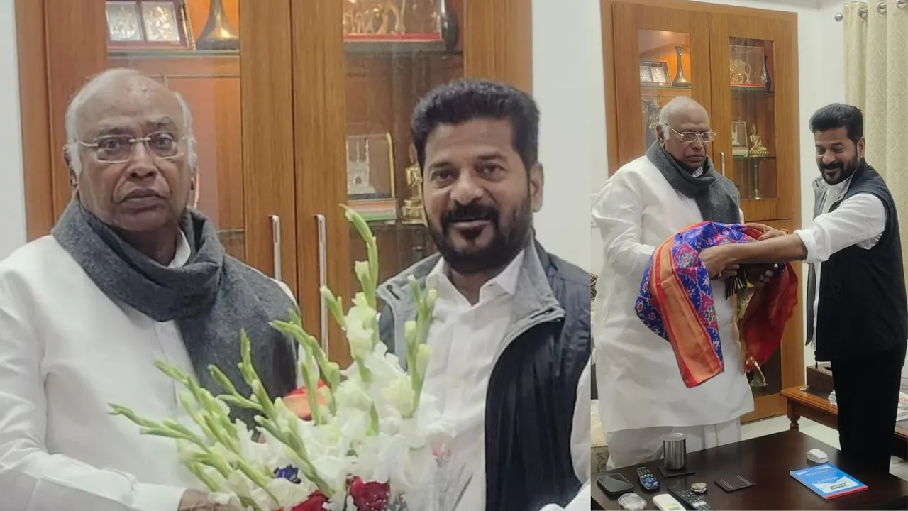Revanth Reddy Mallikarjun Kharge