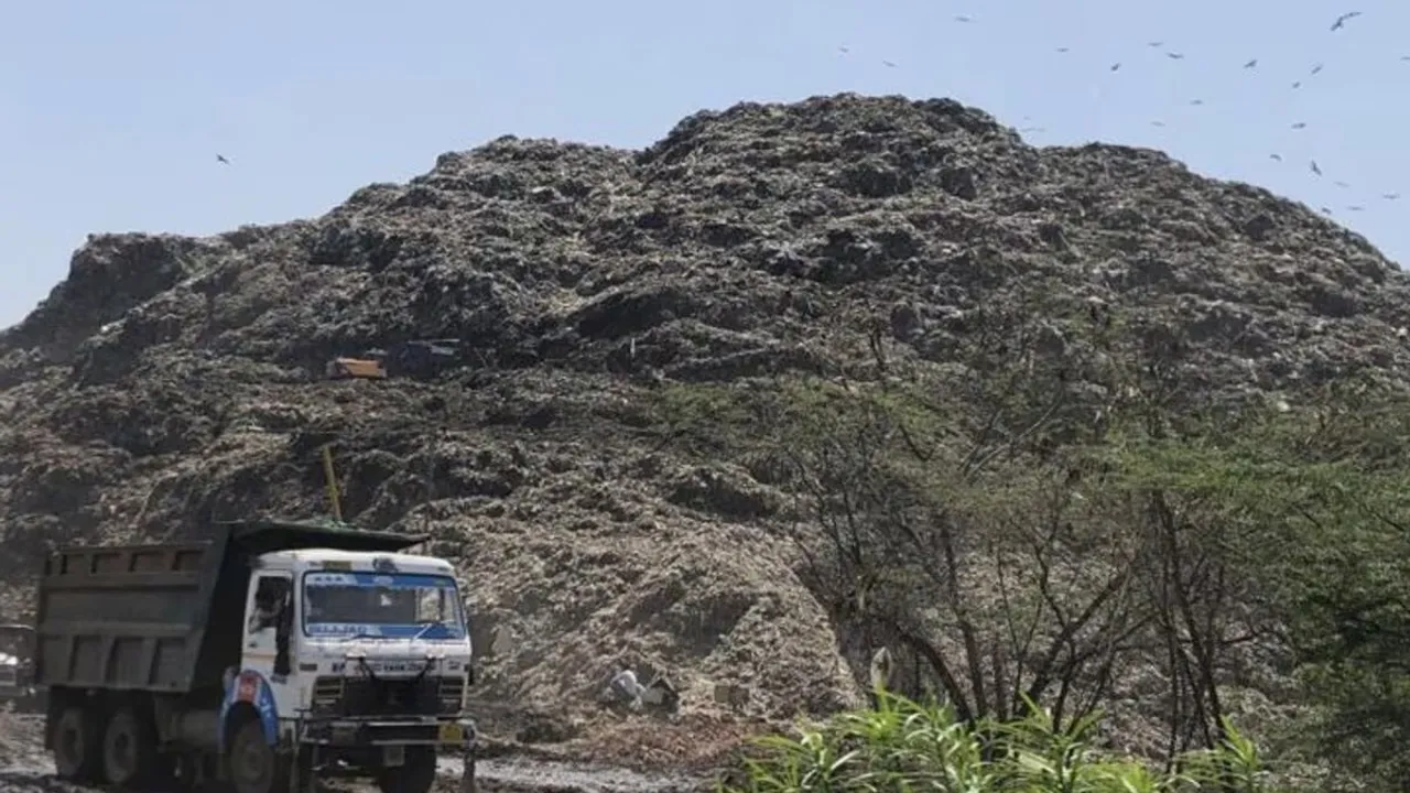 Bandhwari landfill site Gurugram