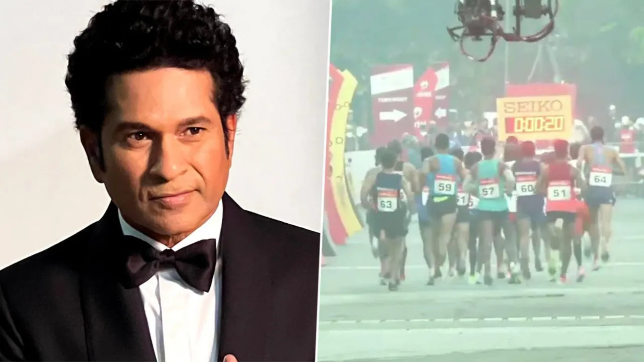 Mumbai Half Marathon Sachin Tendulkar