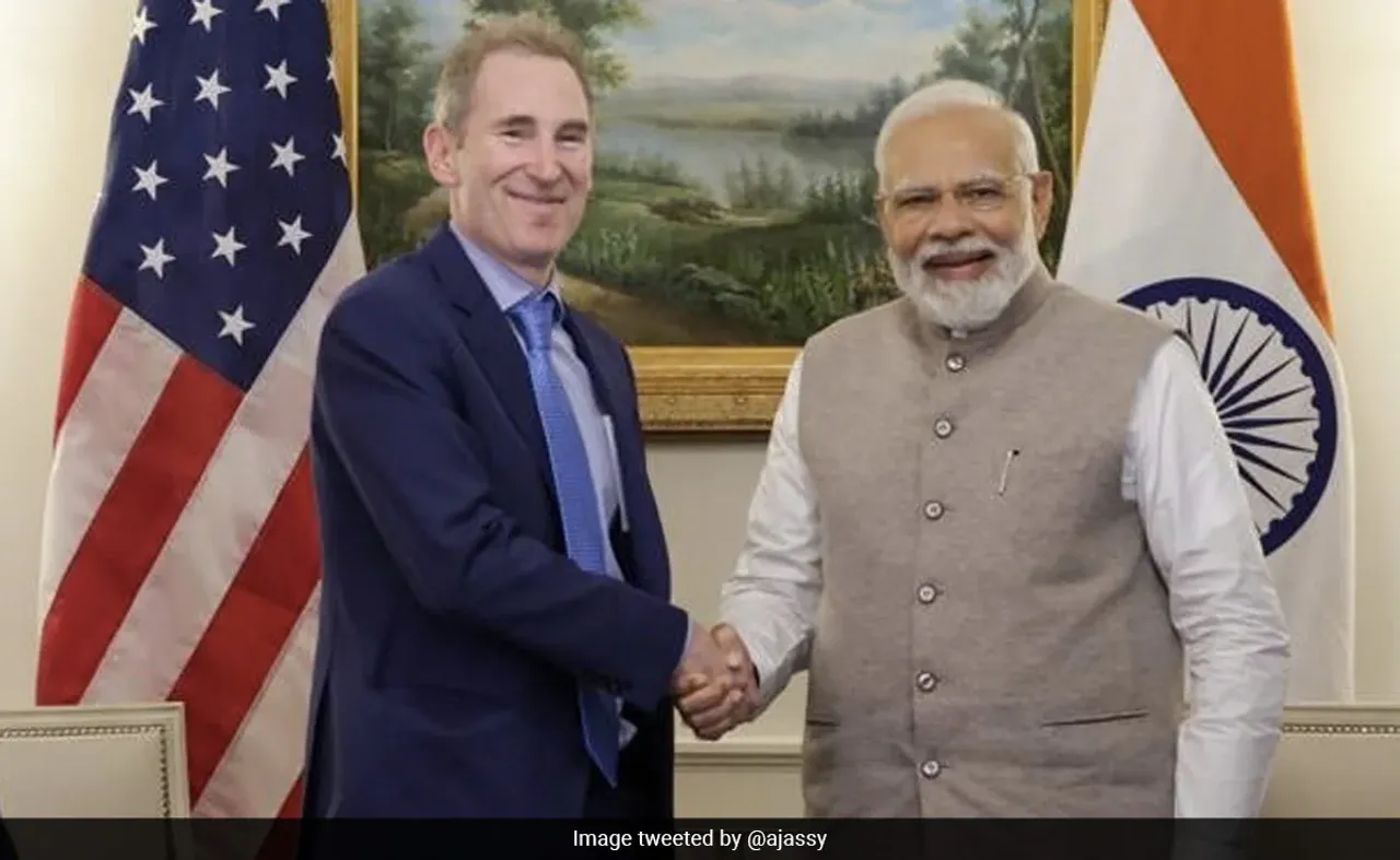 Andy Jassy Narendra Modi