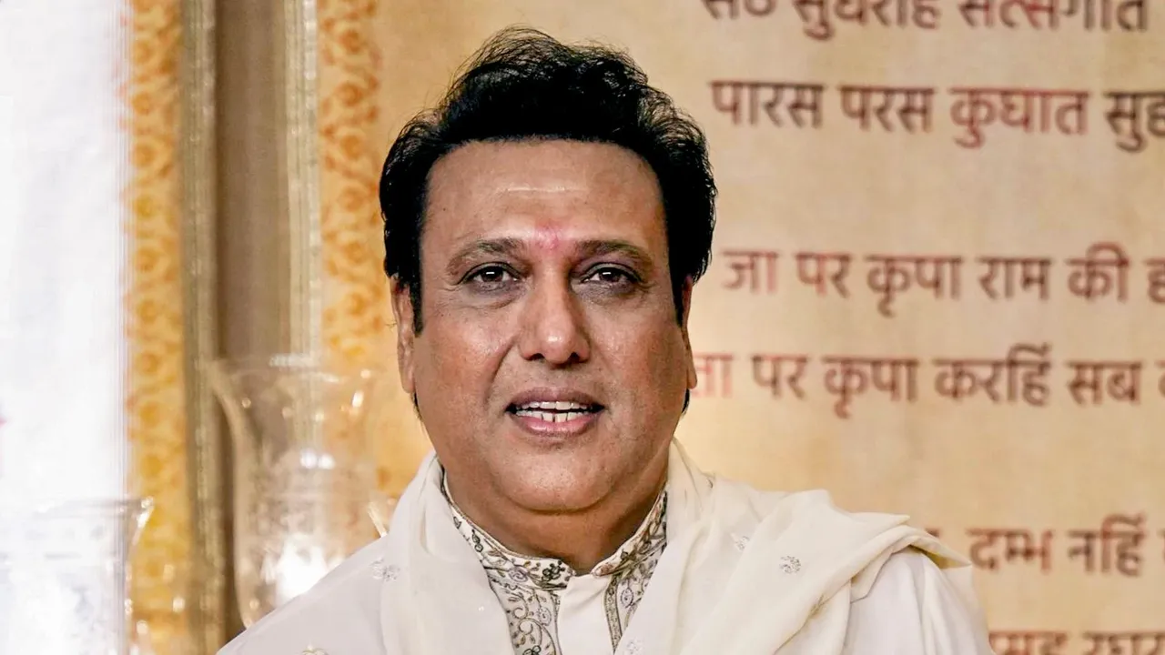 In this July 14, 2024 file photo, Bollywood actor Govinda in Mumbai.