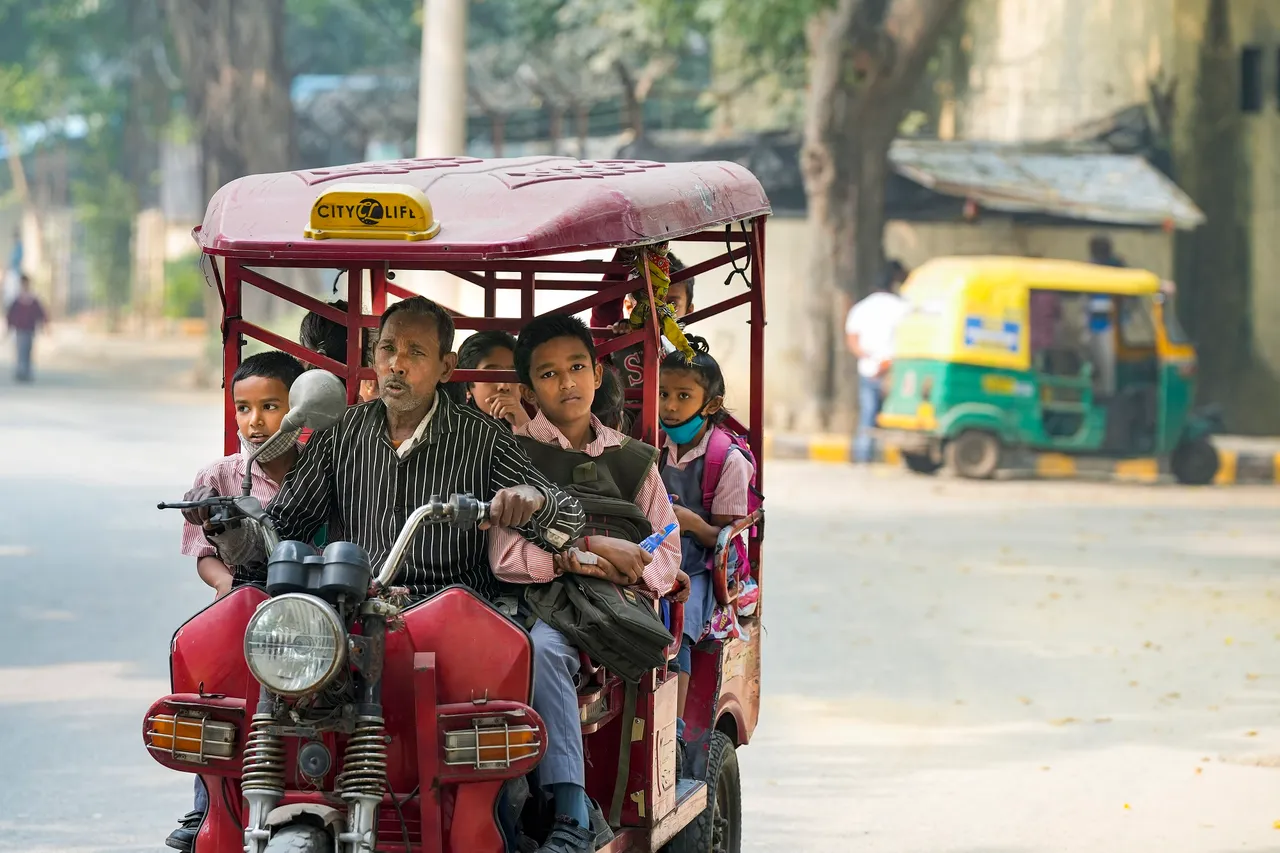 Delhi School Children Air Pollution Smog