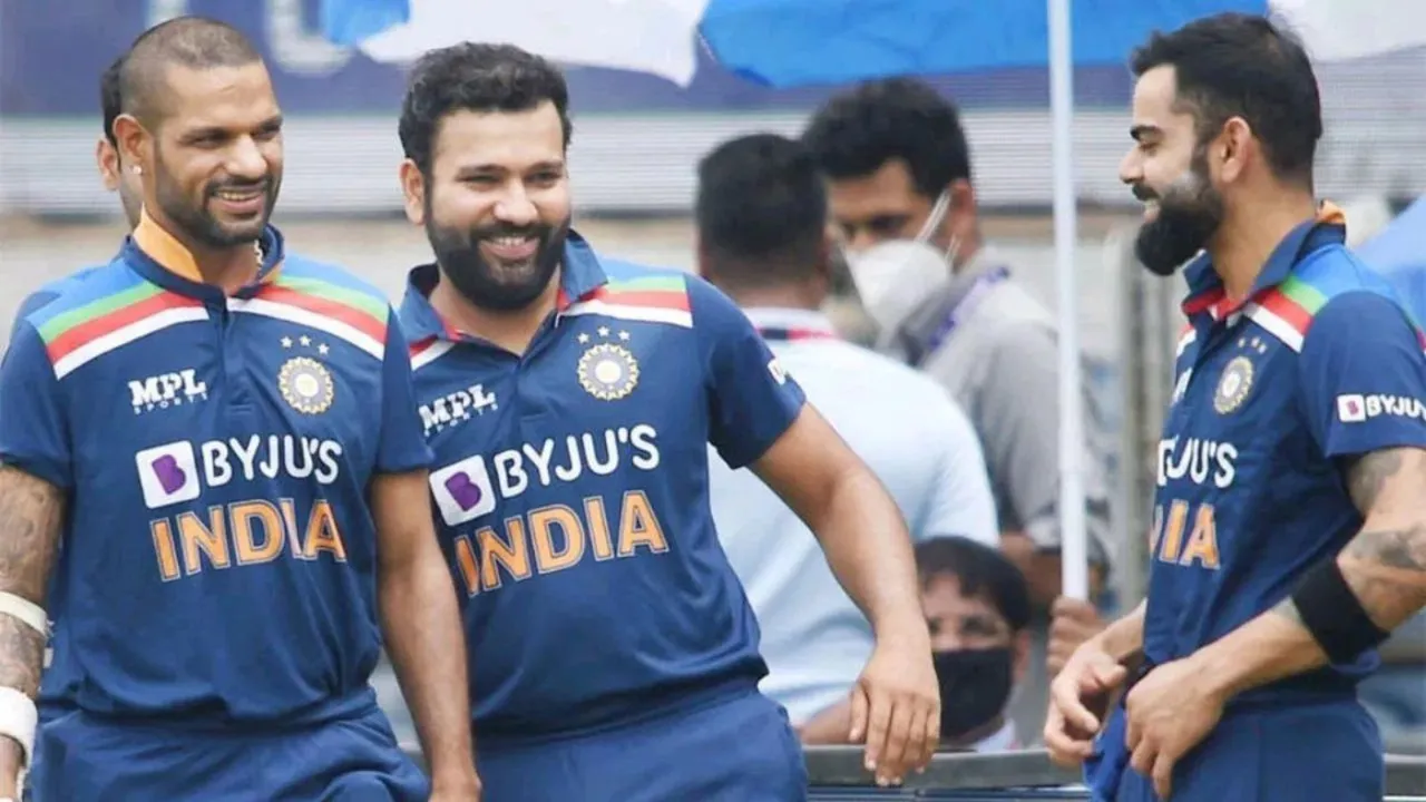 Shikhar Dhawan Rohit Sharma Virat Kohli
