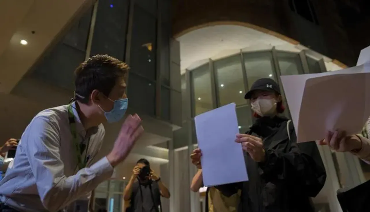 Hong Kong China Protest COVID