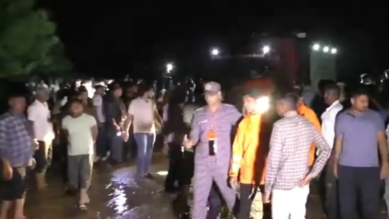 Screengrab from the video of the rescue operation