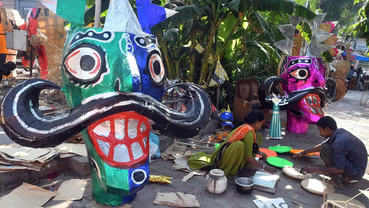 Dussehra effigies
