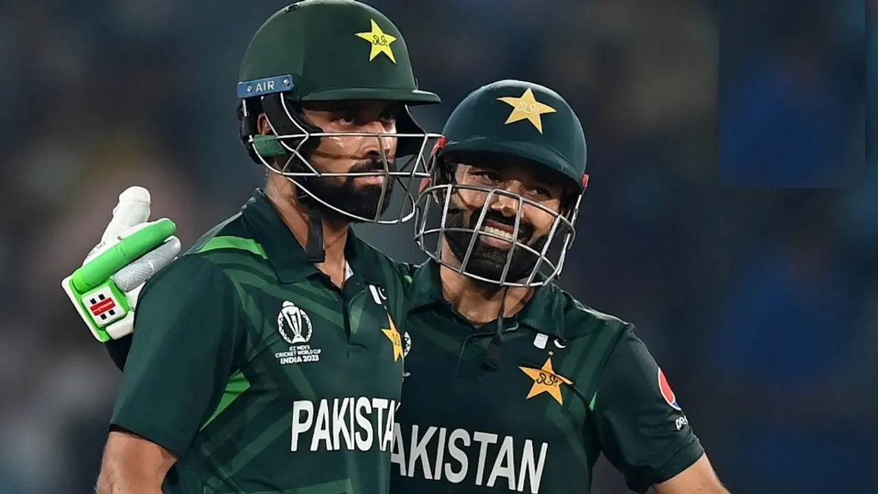 Abdullah Shafique and Mohammed Rizwan