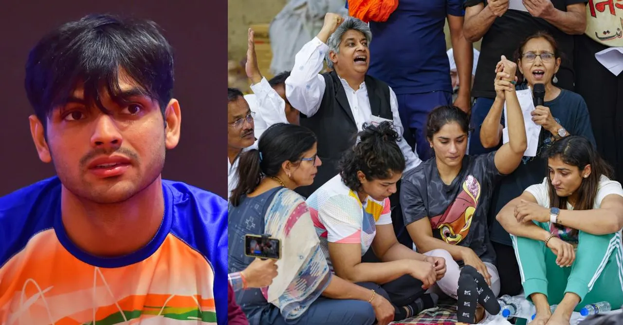 neeraj chopra wrestlers protest.jpg