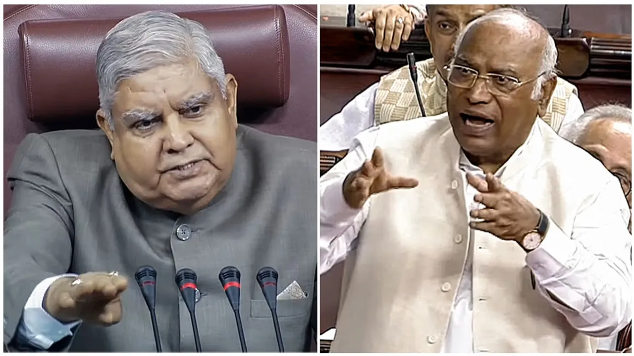 Jagdeep Dhankhar Mallikarjun Kharge