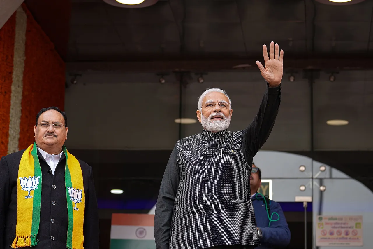 Narendra Modi J P Nadda BJP National Executive