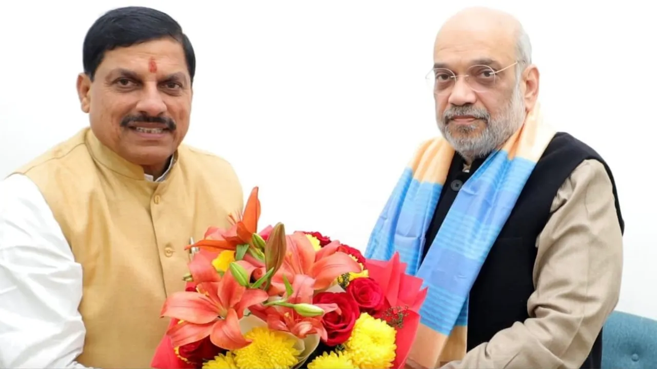 Mohan Yadav and Amit Shah (File photo)
