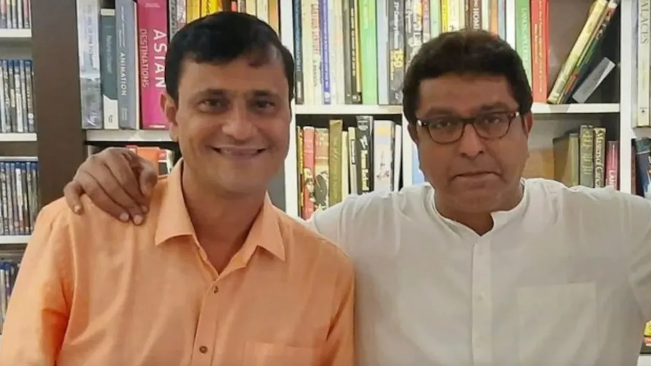 Sandeep Deshpande and Raj Thackeray (File photo)