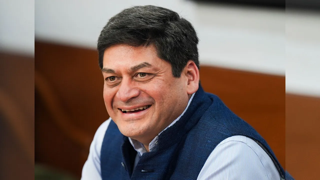 Prashant Ruia, Director of Essar Capital during an interview with PTI, in New Delhi, Thursday, June 13, 2024.