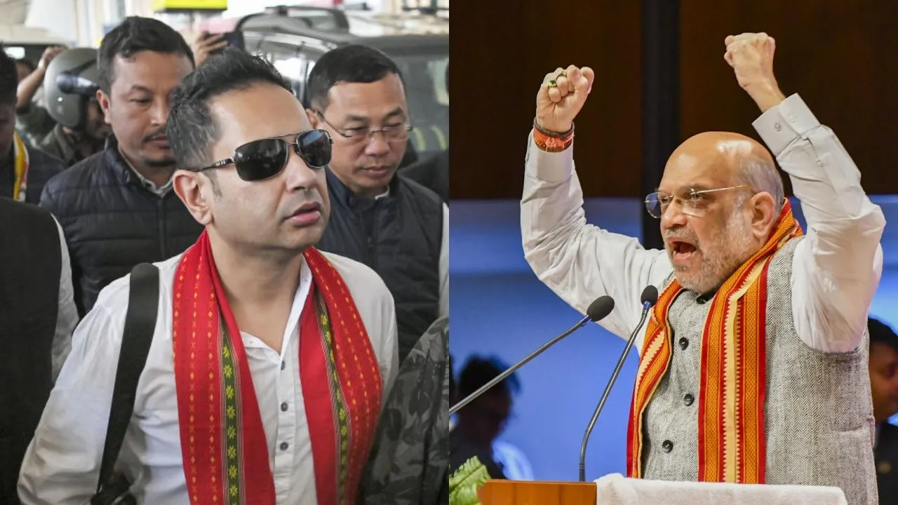 Amit Shah Prdyot Debbarma Tripura