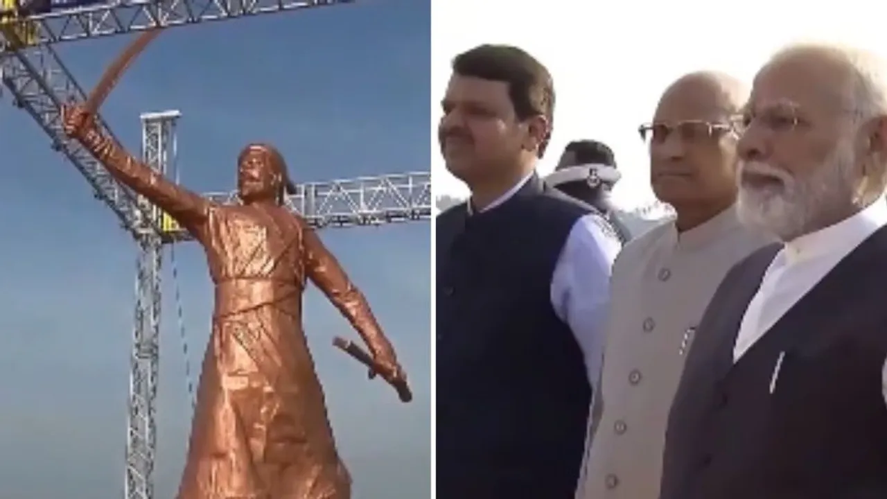 Shivaji Maharaj statue Narendra Modi.jpg