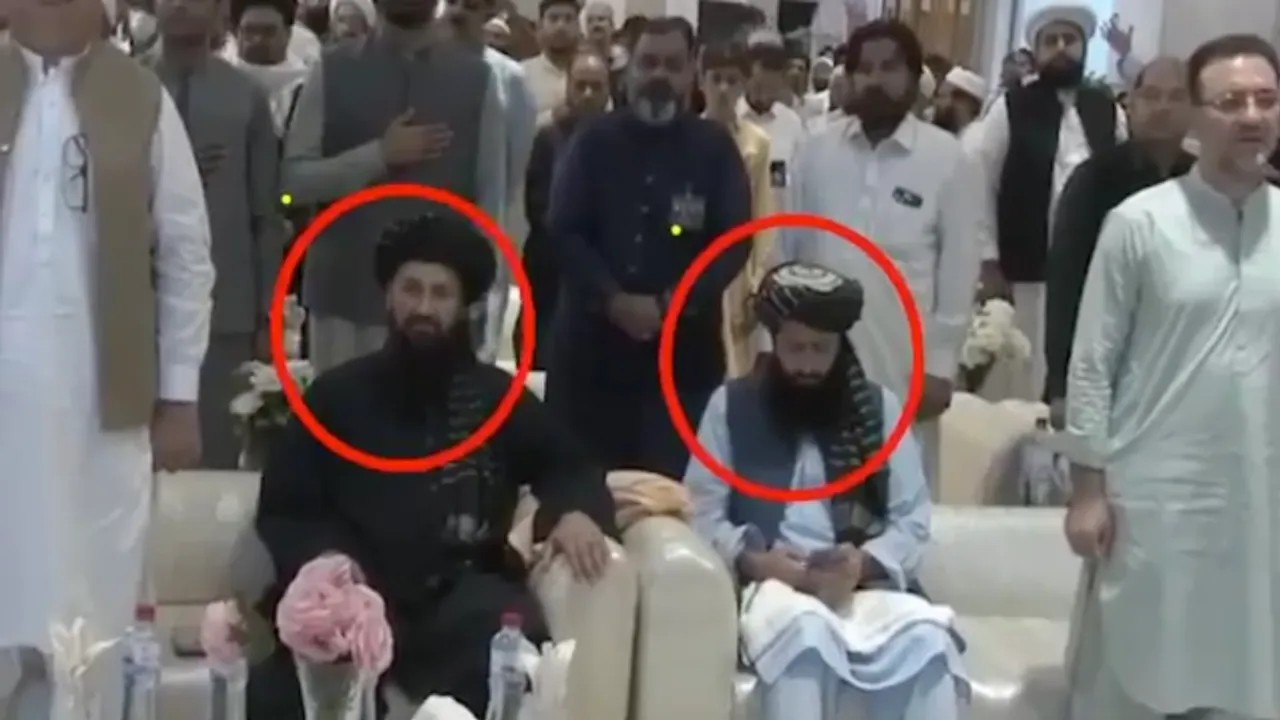Afghan diplomats remain seated during Pakistani national anthem