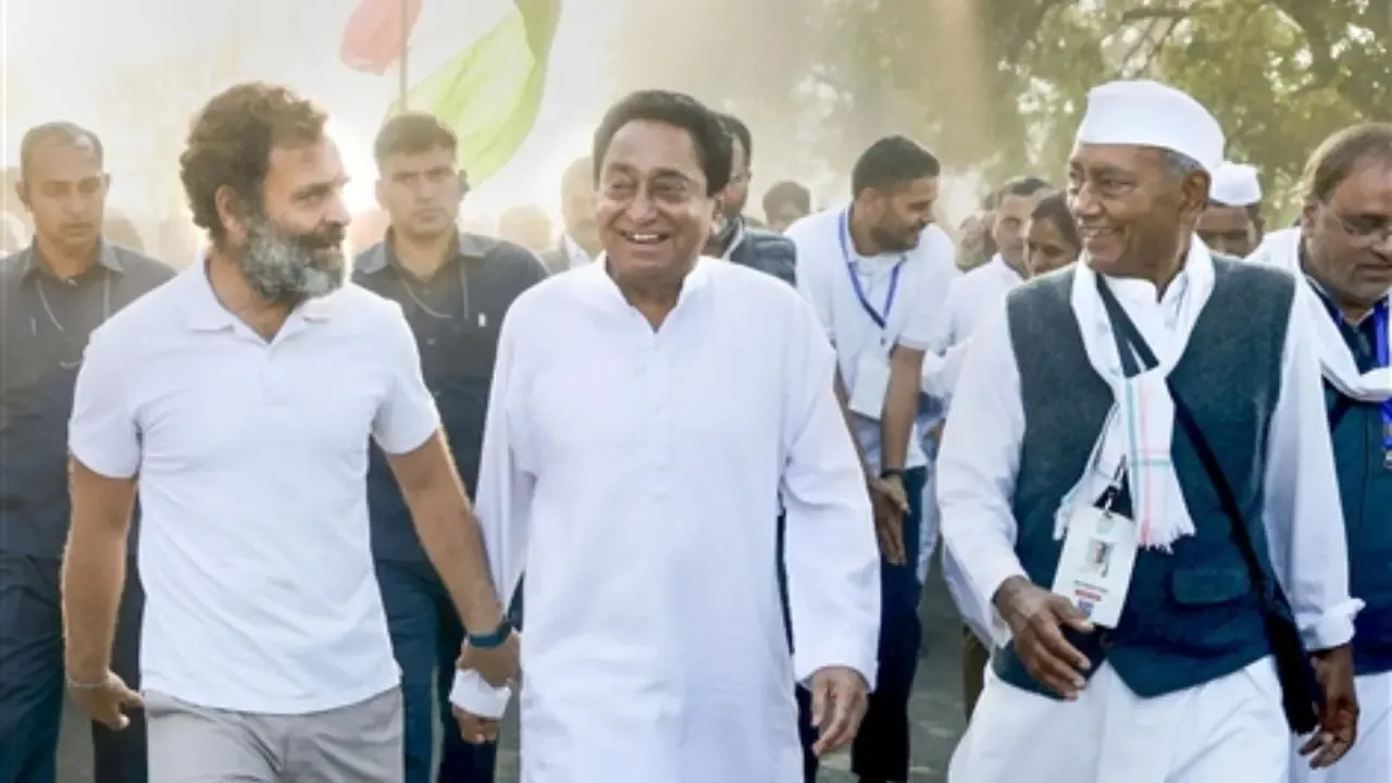 Madhya Pradesh Congress Bharat jodo Rahul Gandhi Digvijaya