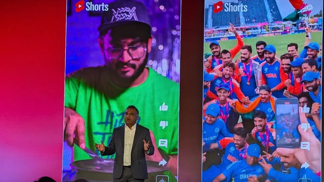 Neal Mohan at YouTube Brandcast event on August 7, 2024 in New Delhi