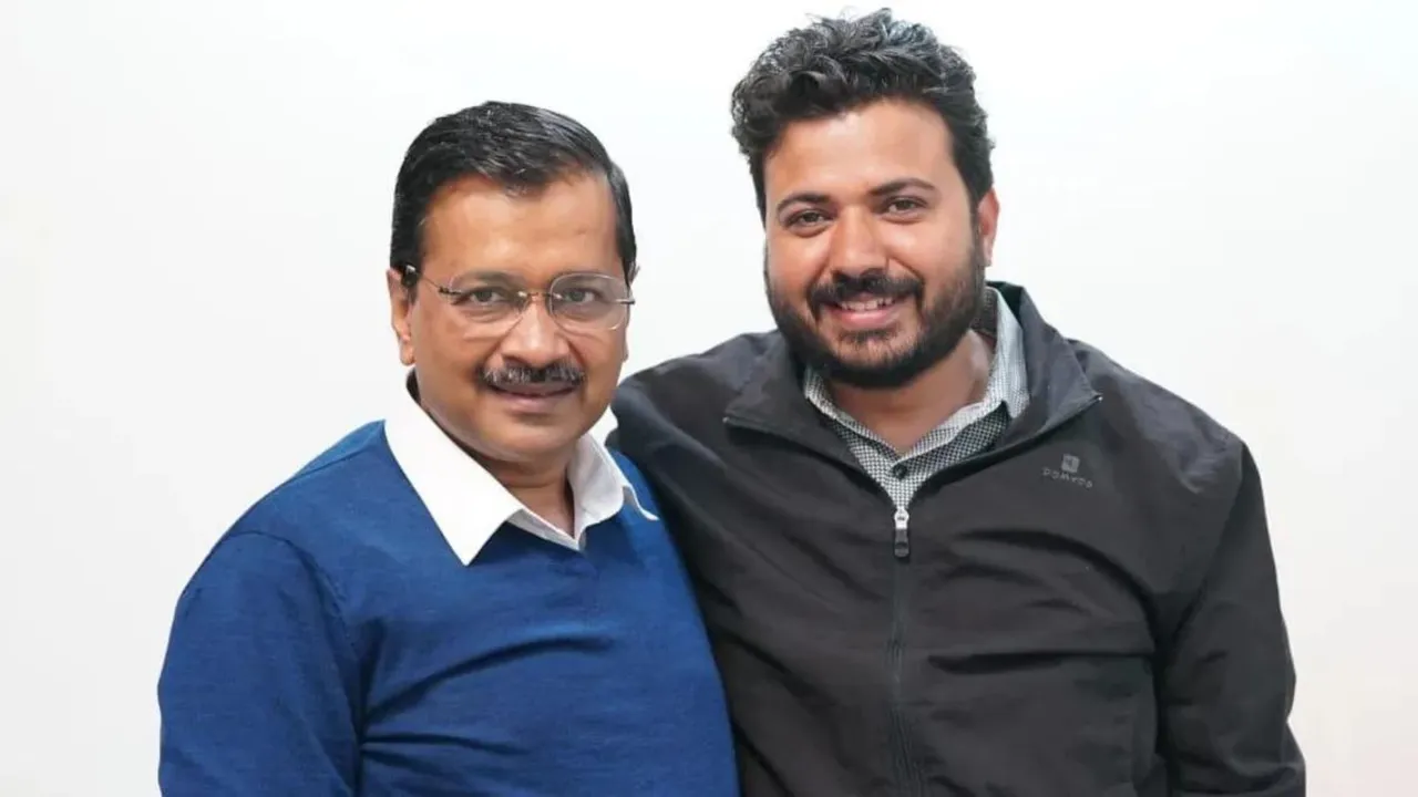 Arvind Kejriwal and Durgesh Pathak (File image)