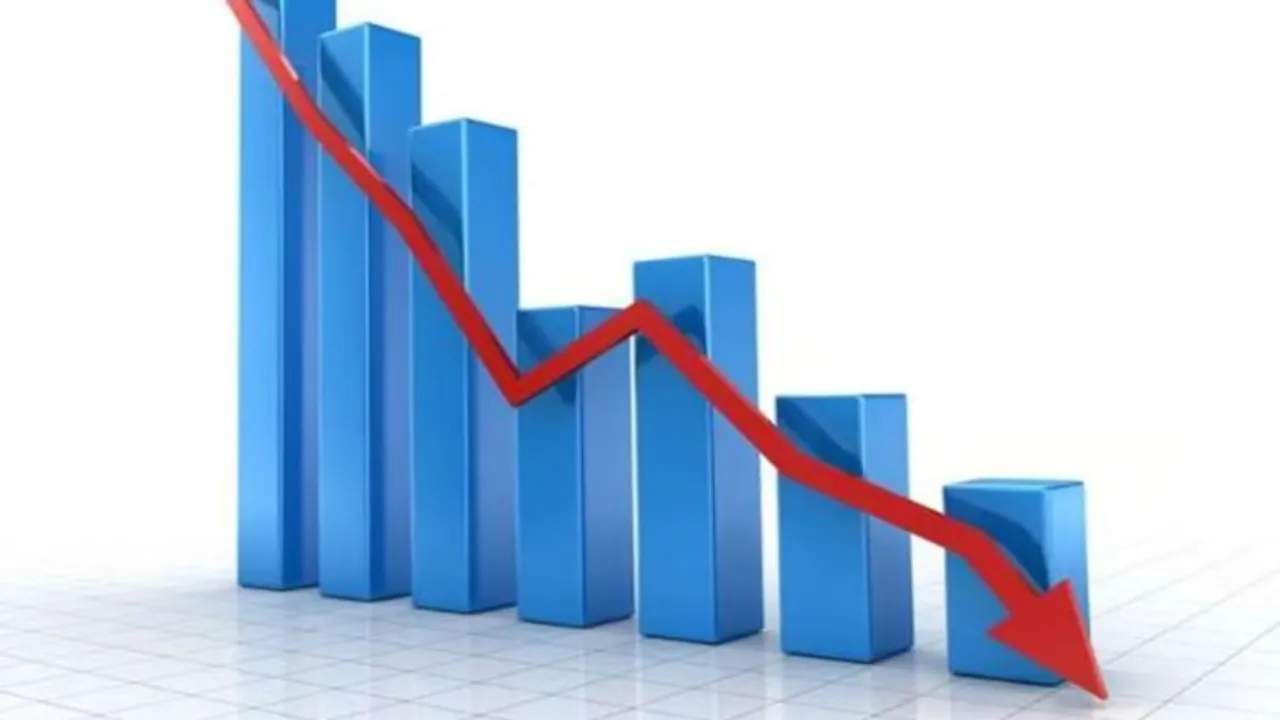 Growth going down, downfall