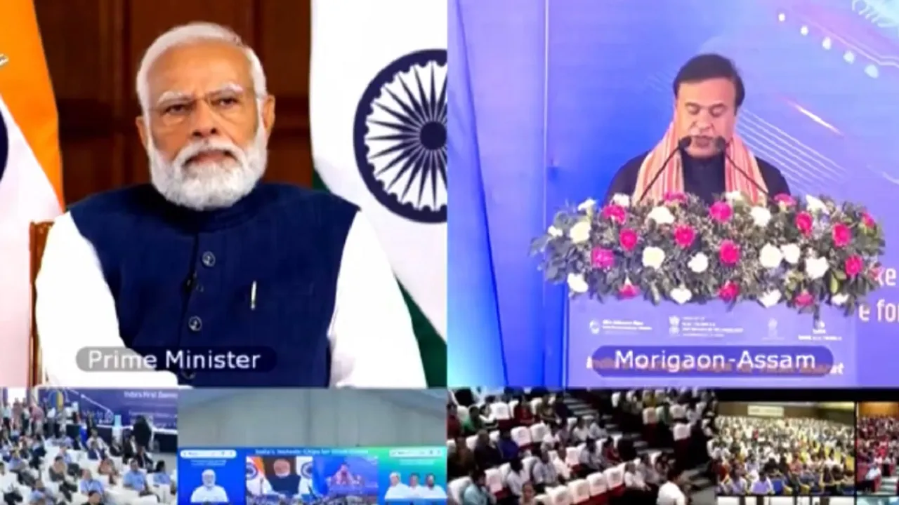 Prime Minister Narendra Modi virtually laid the foundation stone for the ₹27,000 cr Tata Semiconductor Assembly and Test facility at Jagiroad