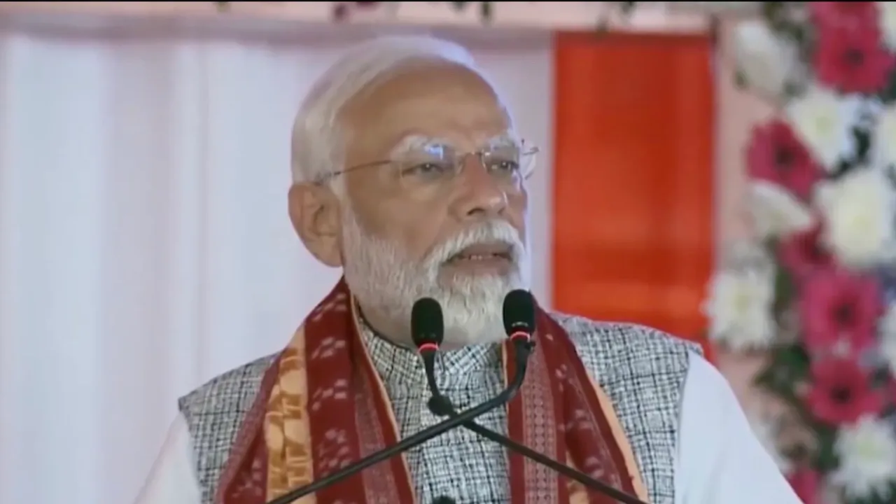 Narendra Modi in Sambalpur, Odisha