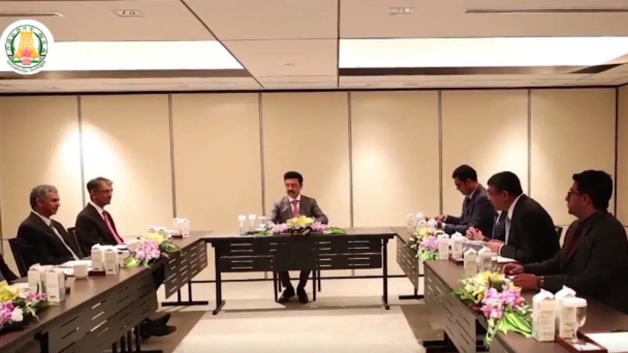 M K Stalin meets top Singapore CEO