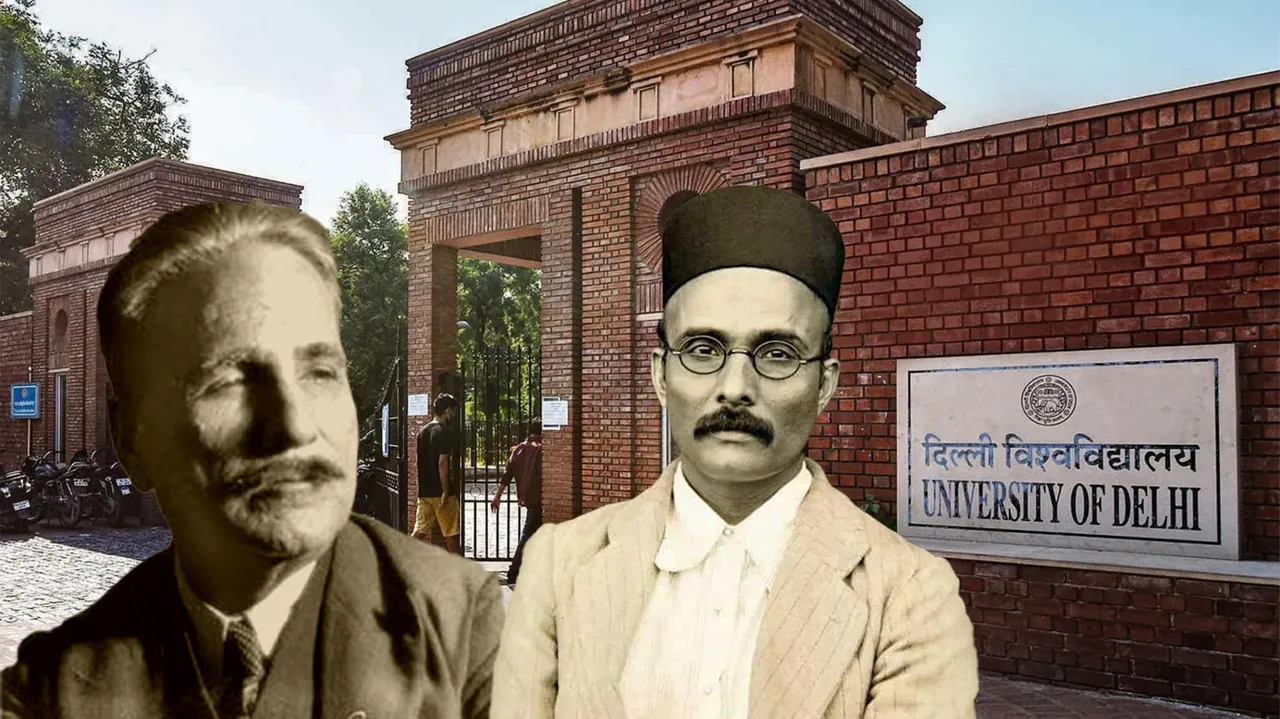 VD Savarkar  Mohammad Iqbal Delhi University.jpg