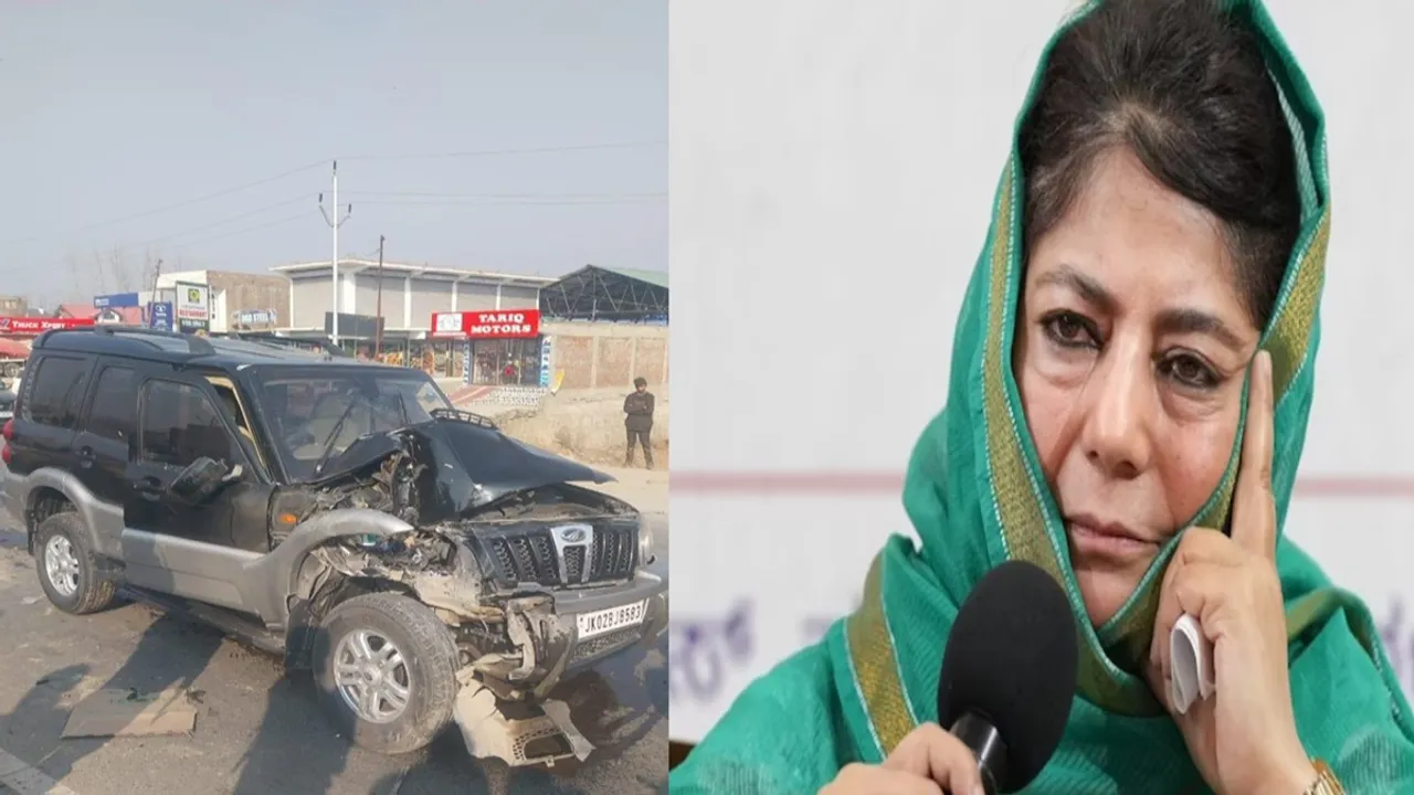 Mehbooba Mufti Car accident