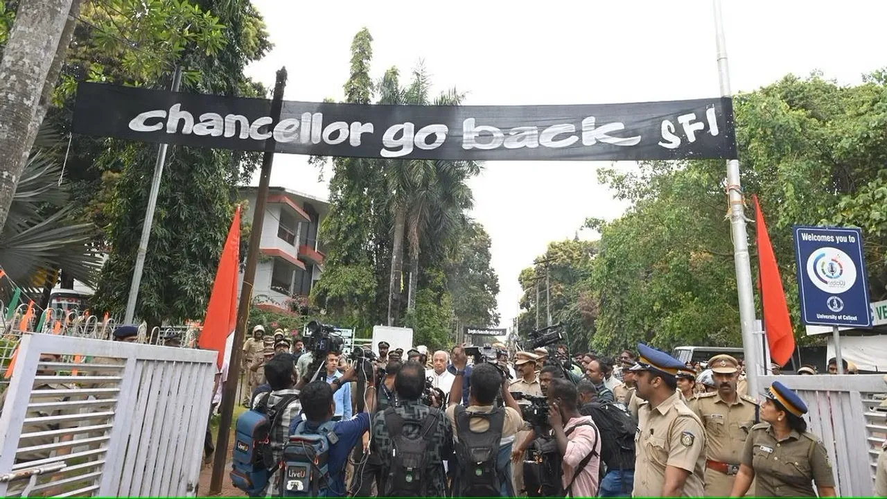 Kerala Governor SFI Protest