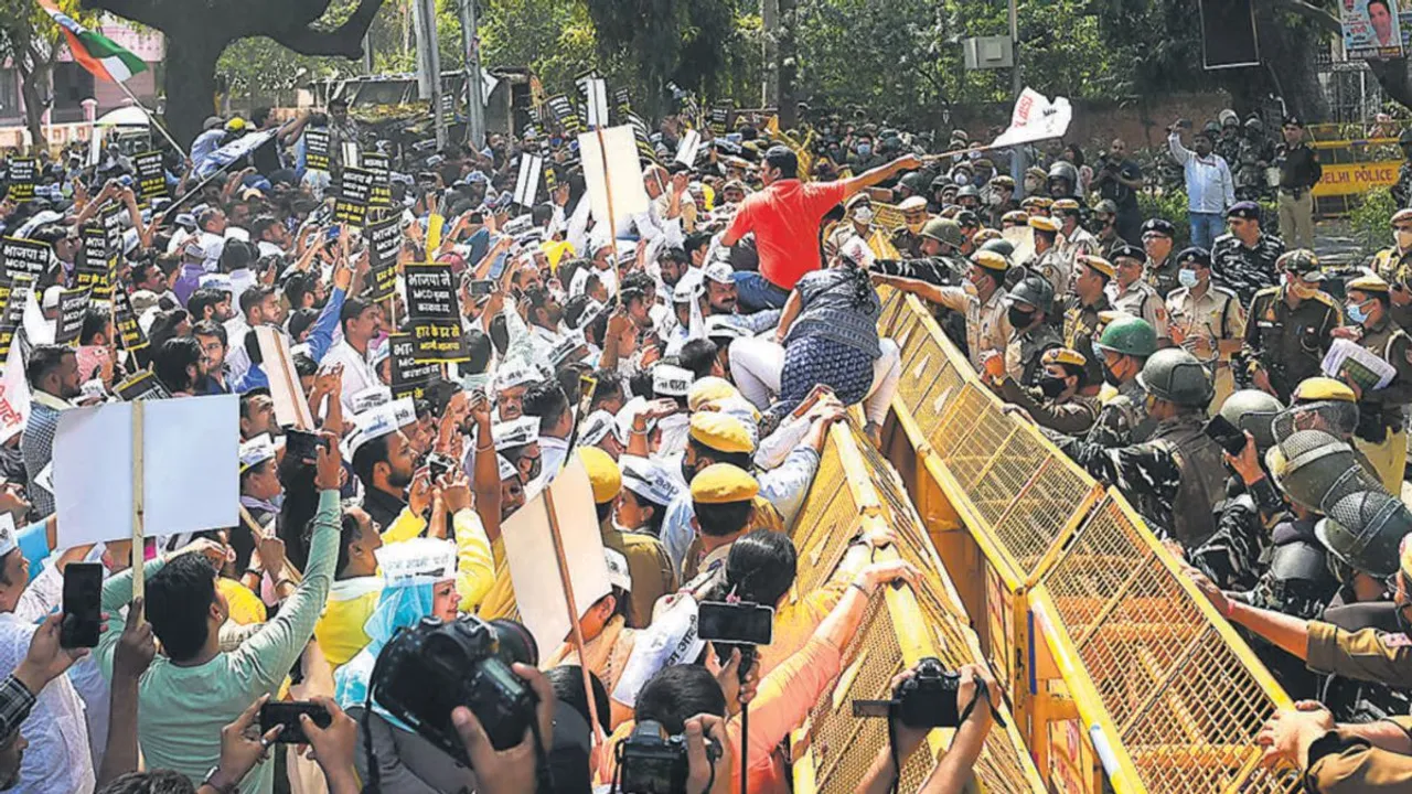 AAP Protest