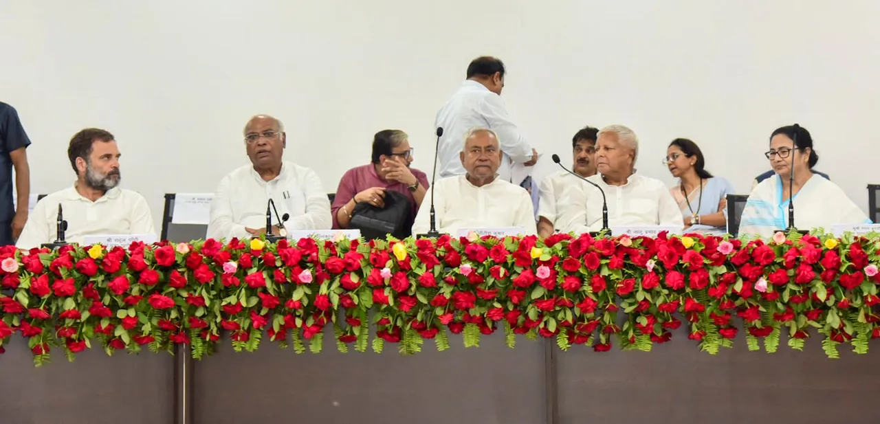 Joint press conference after the opposition parties' meeting, in Patna