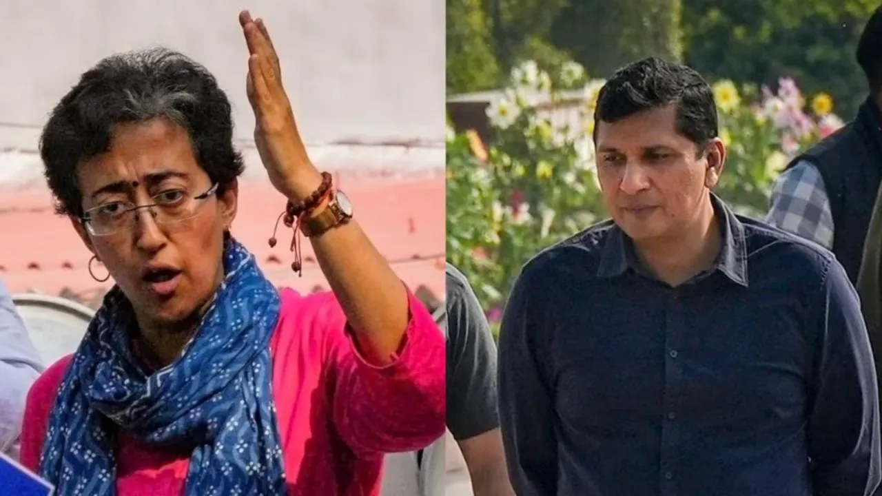 Atishi and Saurabh Bhardwaj