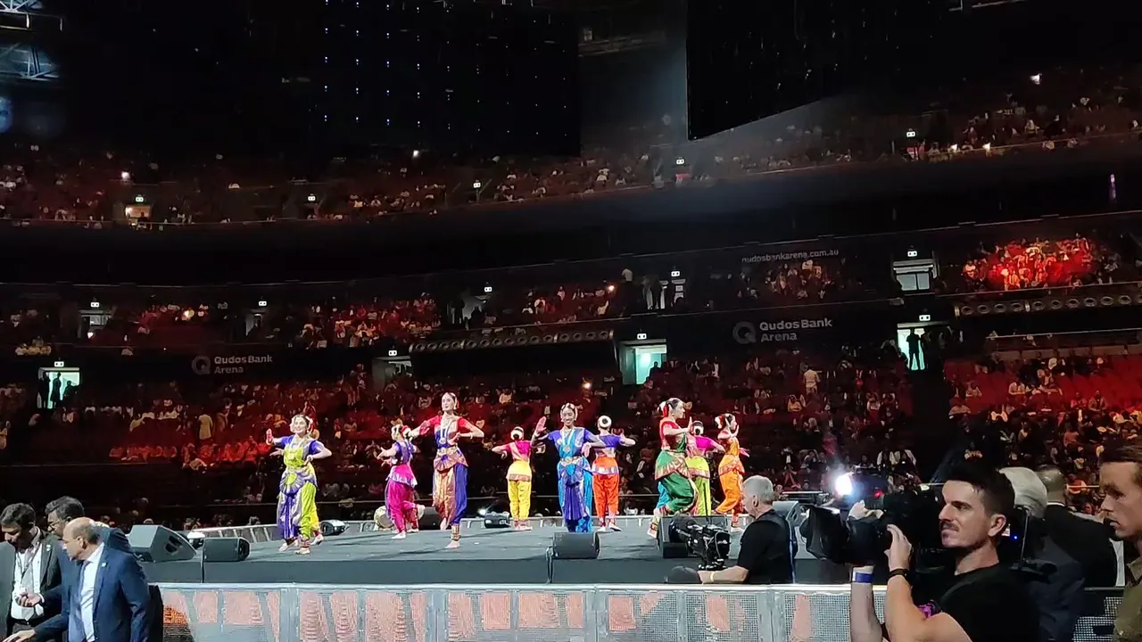Sydney's Qudos Bank Arena Narendra Modi