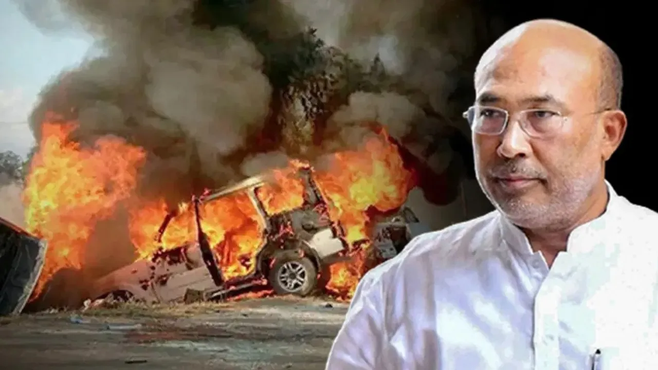 violence in Manipur N Biren Singh BJP