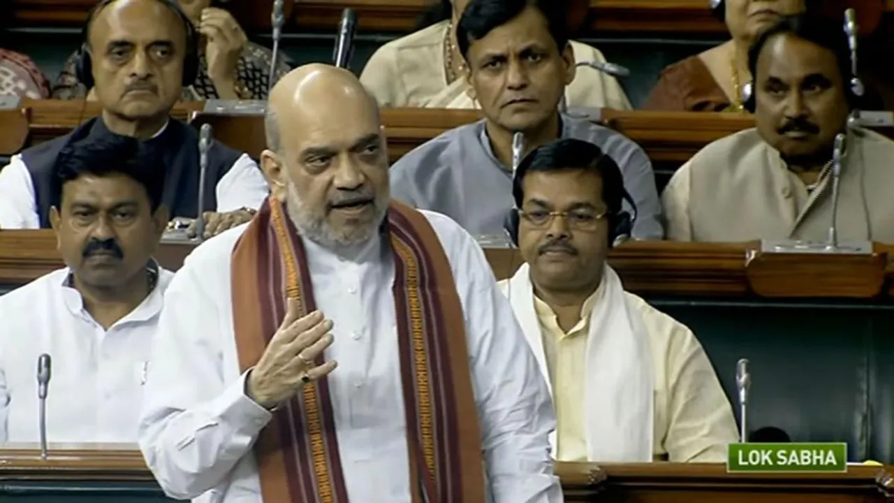 Amit Shah in Lok Sabha