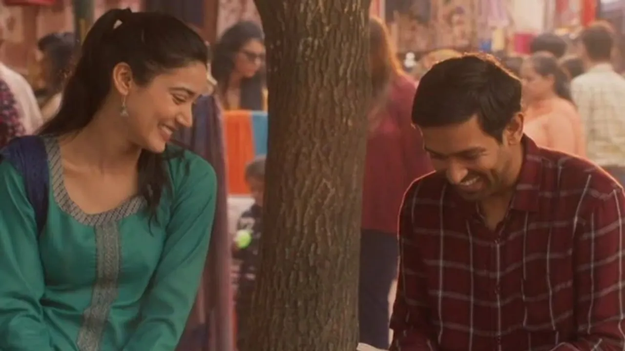 Medha Shankar and Vikrant Massey in '12th Fail'.
