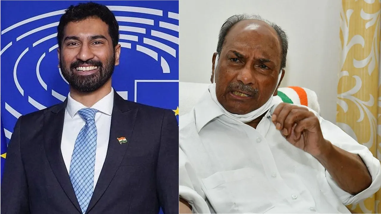 Anil Antony and AK Antony